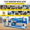 Mini Metal Lathe, 7"x14" Benchtop Metal Lathe, 550W Variable Speed 2250RPM Metal Lathe, with 3-jaw Chuck CNC Mini Lathe Machine, Precision Mini Lathe