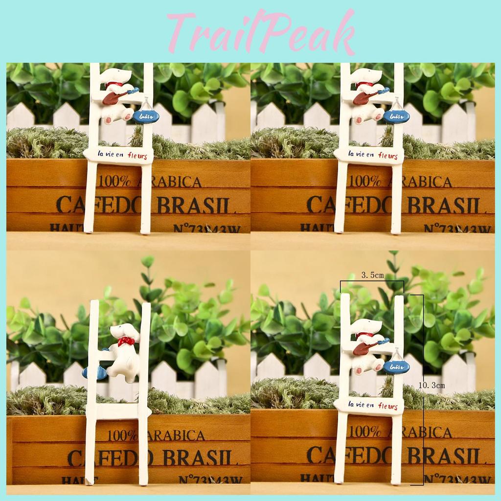Staircase Climbing Creative Puppy Scene Mini Model Ornament For Garden Decor