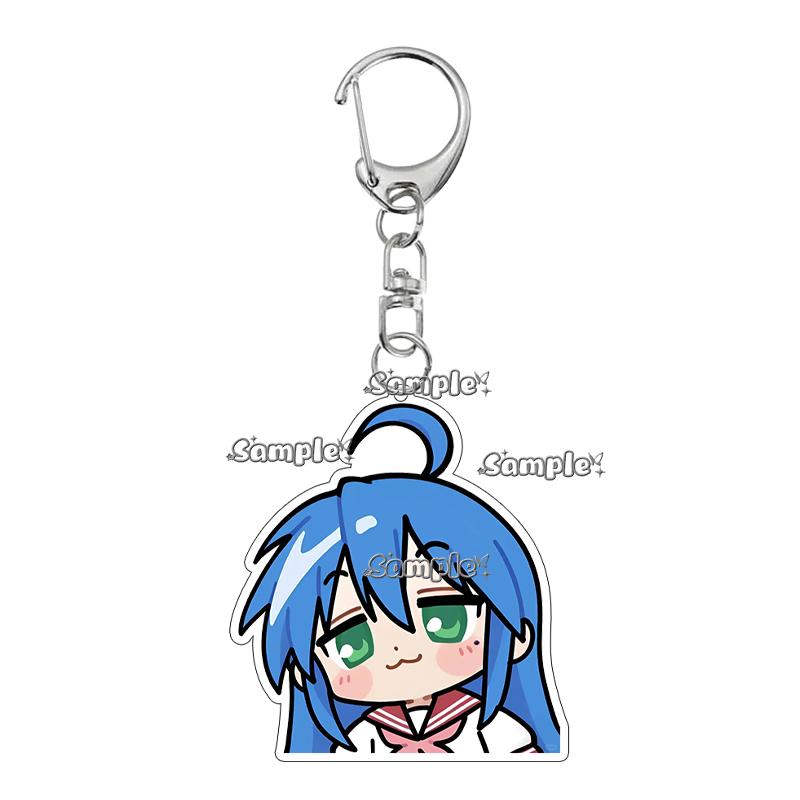 

Funny Q-version Acrylic Keychain Kawaii Cartoon Students Cute Girly Heart Backpack Pendant Keyring Charm Birthday Gifts Toys about 5cm
