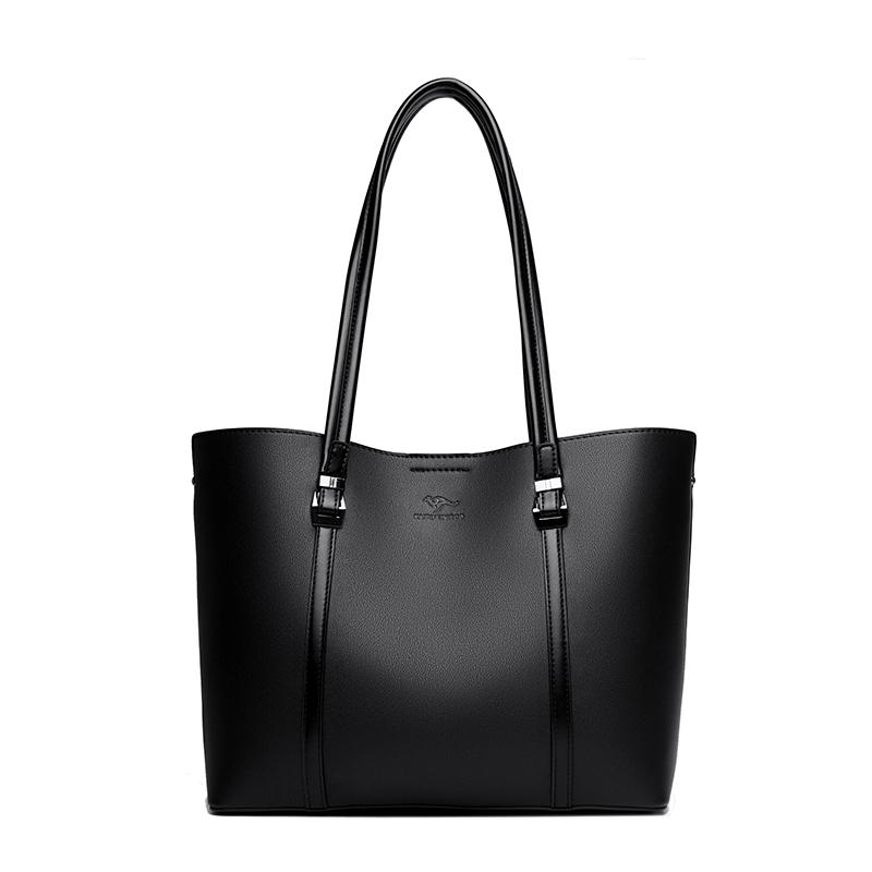 

2026 Large Capacity Diagonal Womens Bag Tote Shoulder Bag for Middle Aged Women PU Material Soft Hardness Daily Use Shopping Bag чёрный