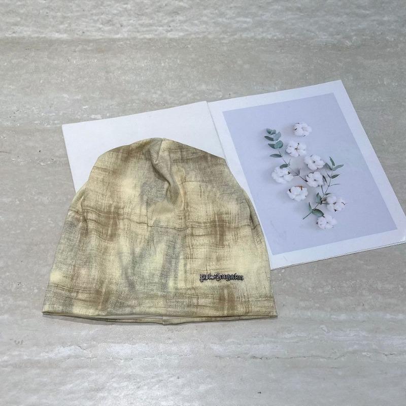 Niche tie-dye wasteland wind pile hat women's spring and autumn retro face small bag head cold hat versatile pullover hat