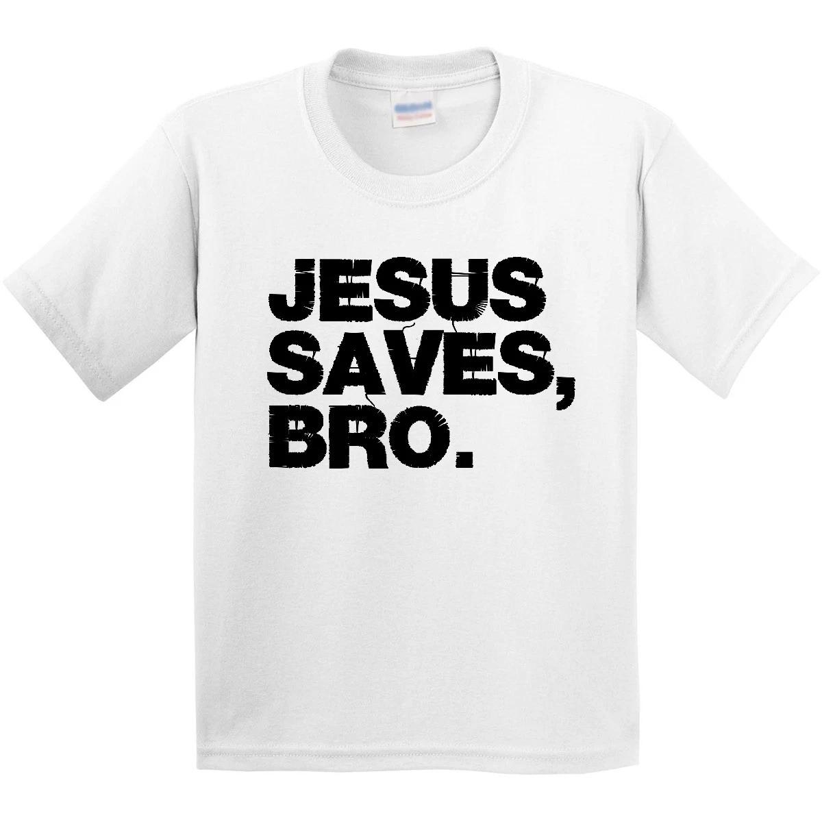 Inktastic Jesus Saves, Bro. Youth kids boys T-Shirt Love Teen Christian Bold Unisex Tee 140