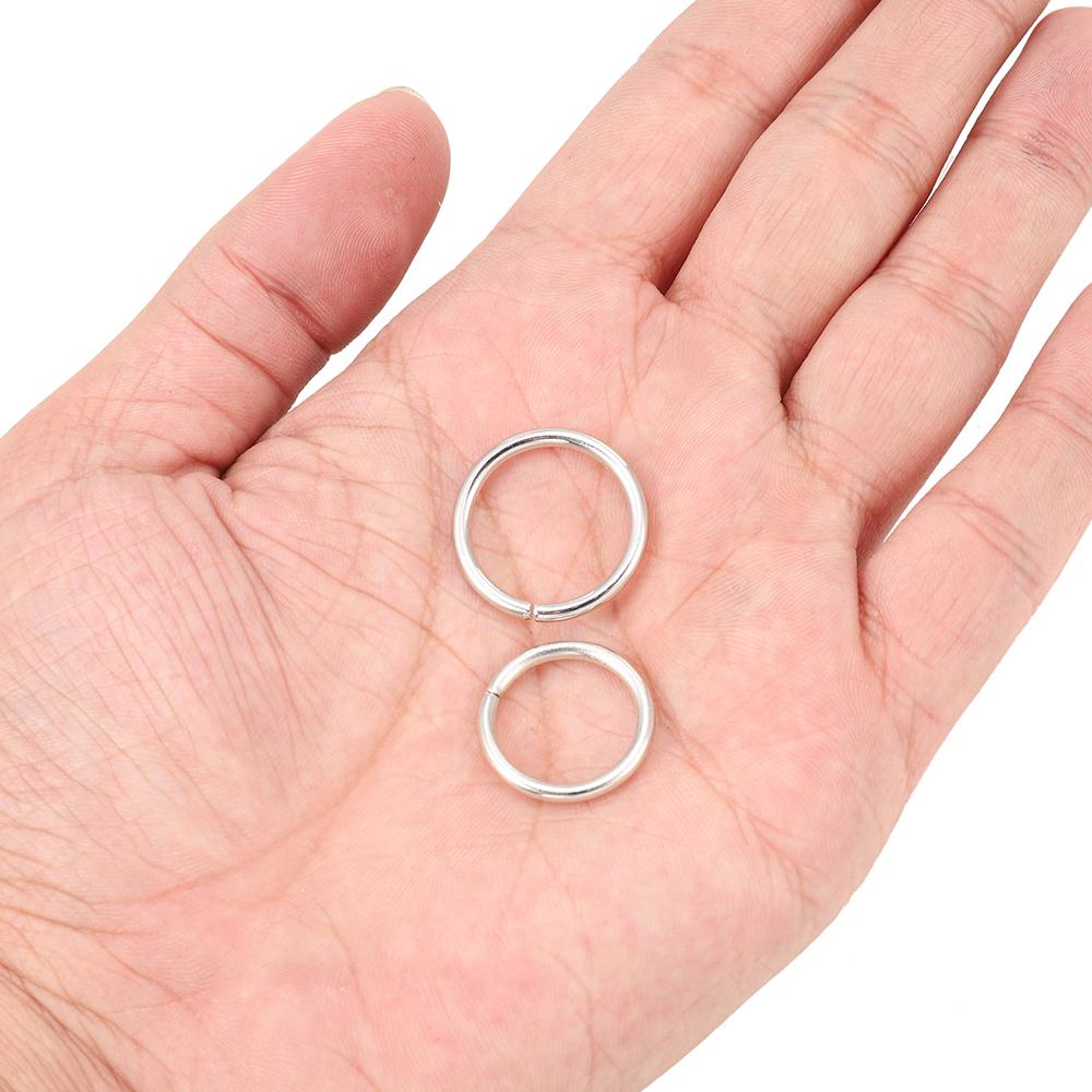 100-200Pcs/Lot  Open Jump Rings 4 5 6 8 10 mm Loops Split Rings Crafts Bracelet Connectors For DIY Jewelry Making Accessories