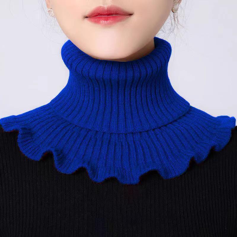 Women's Cozy Cervical Neck Warmer Snood – Soft Core-Spun Yarn Pullover for Fall & Winter
