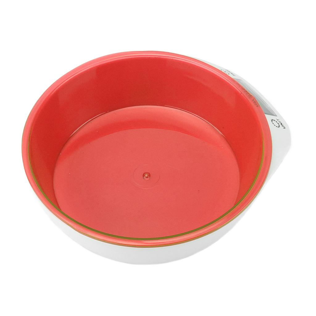 Pet Food Scale Bowl Cat Dog Digital Kitchen Food Weighing Bowl for Pet Food Baking CookingRed