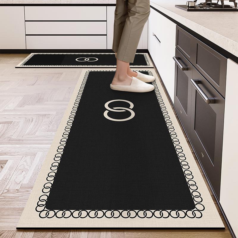 Kitchen Floor Mat Waterproof Non-slip Oil-proof Carpet Minimalist Geometry Rug Long Size Home Decor Foot Mats  Alfombra