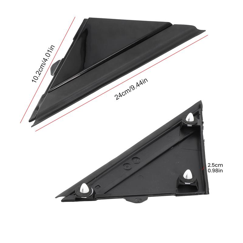 

Replacement Door Mirror Flag Cover Moldings for Fiat 500 2012 Left Right Pair Resistant to Dirt Salt and Mild Acid