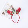 Cute Christmas Hat Tree Headband with Glitter Funny Hat Hair Hoop Novelty Party Headdress Headwear Party