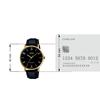 Casio Watch, Black Leather, 46x40x8.2mm, Analog, Quartz.
