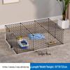 Free Assembly Indoor Pet Fence Barrier: Iron Mesh Anti-Escape Dog Stopper Fence.