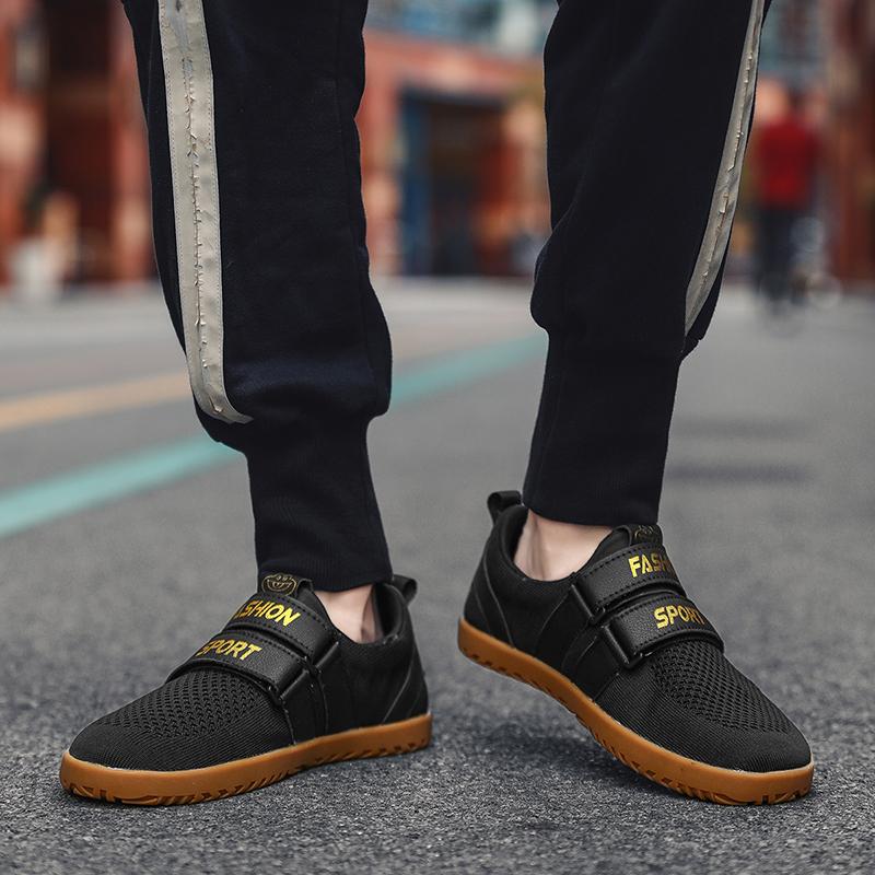 Fashion Leisure sports shoes Flat bottomed comfortable adult style Breathable street walking tourism Black and white minimalist shoes