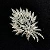 Brooch Irregular Wheat Design Sparkling Rhinestones Zinc Alloy Lapel Pin Sweaters Collars Hats Bags Coats Scarves Badge Versatile Accessory