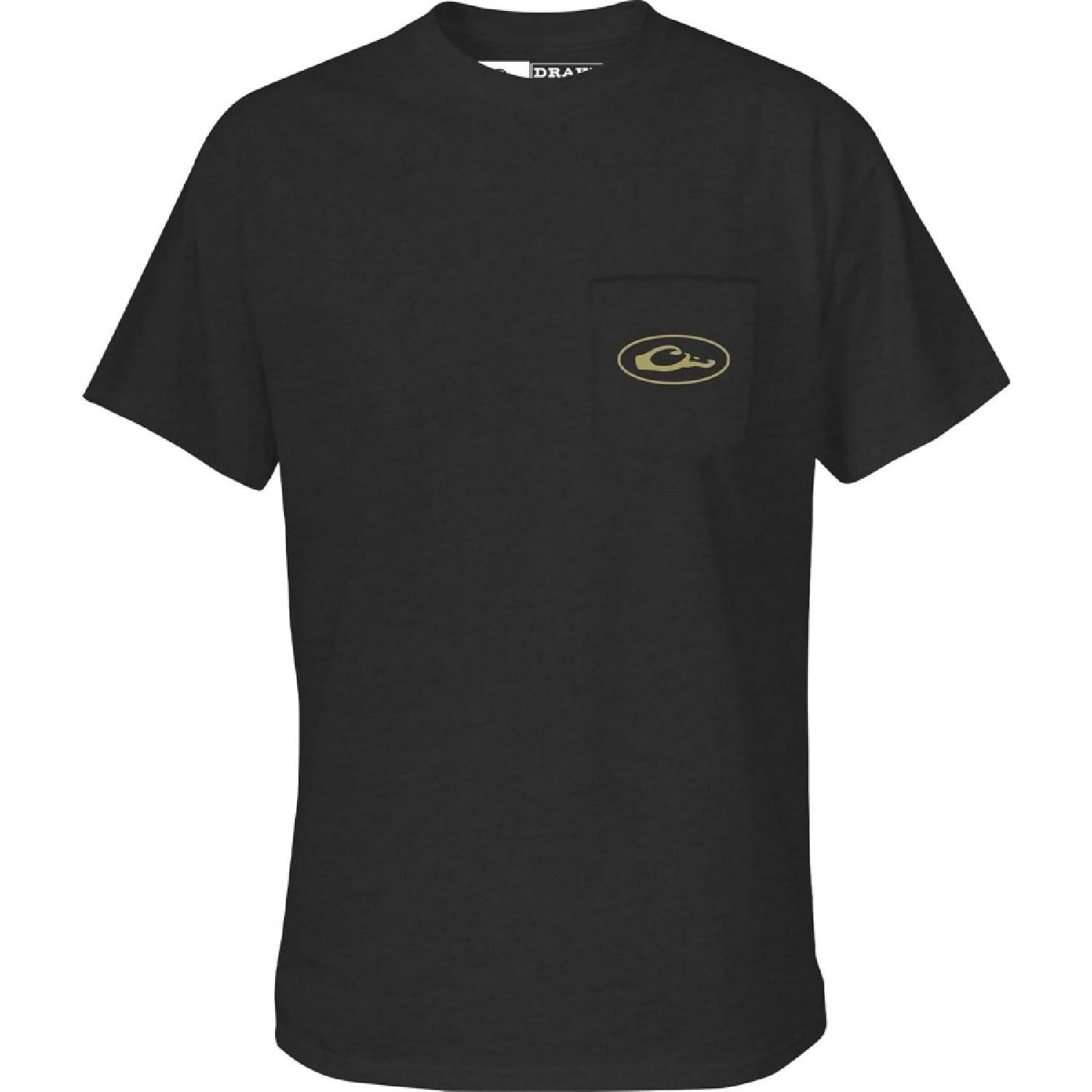 Drake Waterfowl Unisex-Adult Old School Bar T SSOld School Bar T SS S