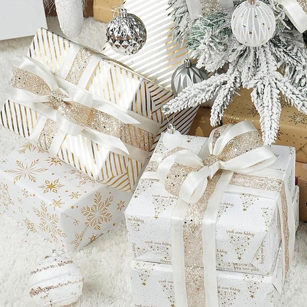 DIY Craft Floral Arrangement Ribbon Bow Making Christmas Wrapping Ribbon  Crafts Decorations