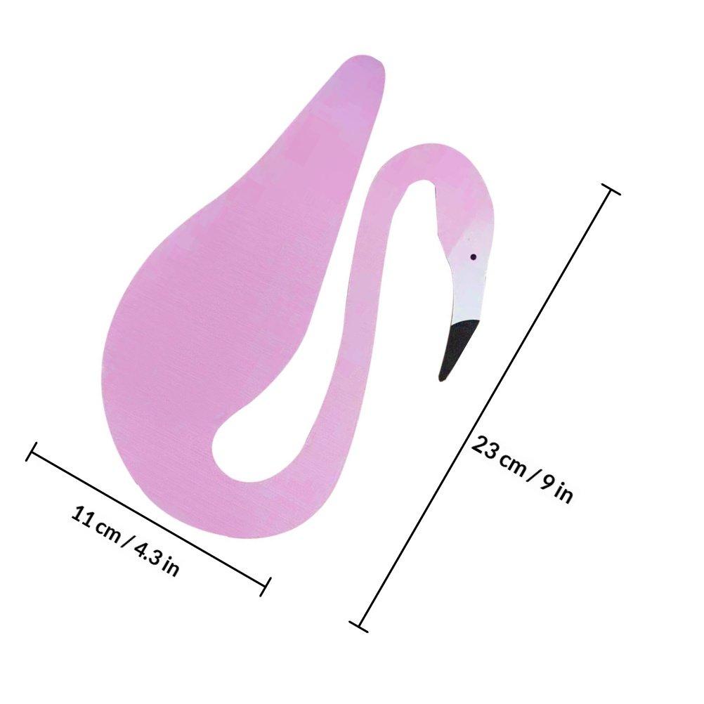 Swirl Flamingo Bird Premium Outdoor Decoration Durable Weather Resistant Backyard Patio Yard Garden Sculpture Decor Swirl