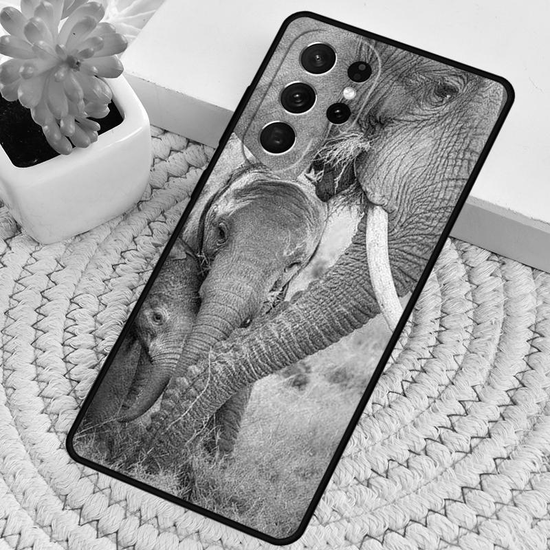 FOREST ELEPHANT Animal Phone Case for Samsung Galaxy note 10 pro S26 Ultra S23 S24 FE S25 S21 S22 PLUS shockproof Cove