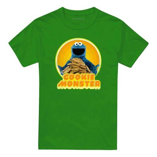 Sesame Street Unisex Adult Iron On Cookie Monster T-Shirt