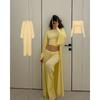 Women's 2026 Summer New Casual Long Cardigan Long Sleeve Top High Waist Long Pants Fashion Set