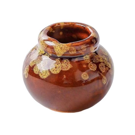 Mini Çiçek Vazo Figürin Vintage Renkli Seramik Minyatür Vazo Heykeli Heykelcik Küçük Çiçek Saksısı Tutucu Dekorasyon Süsü