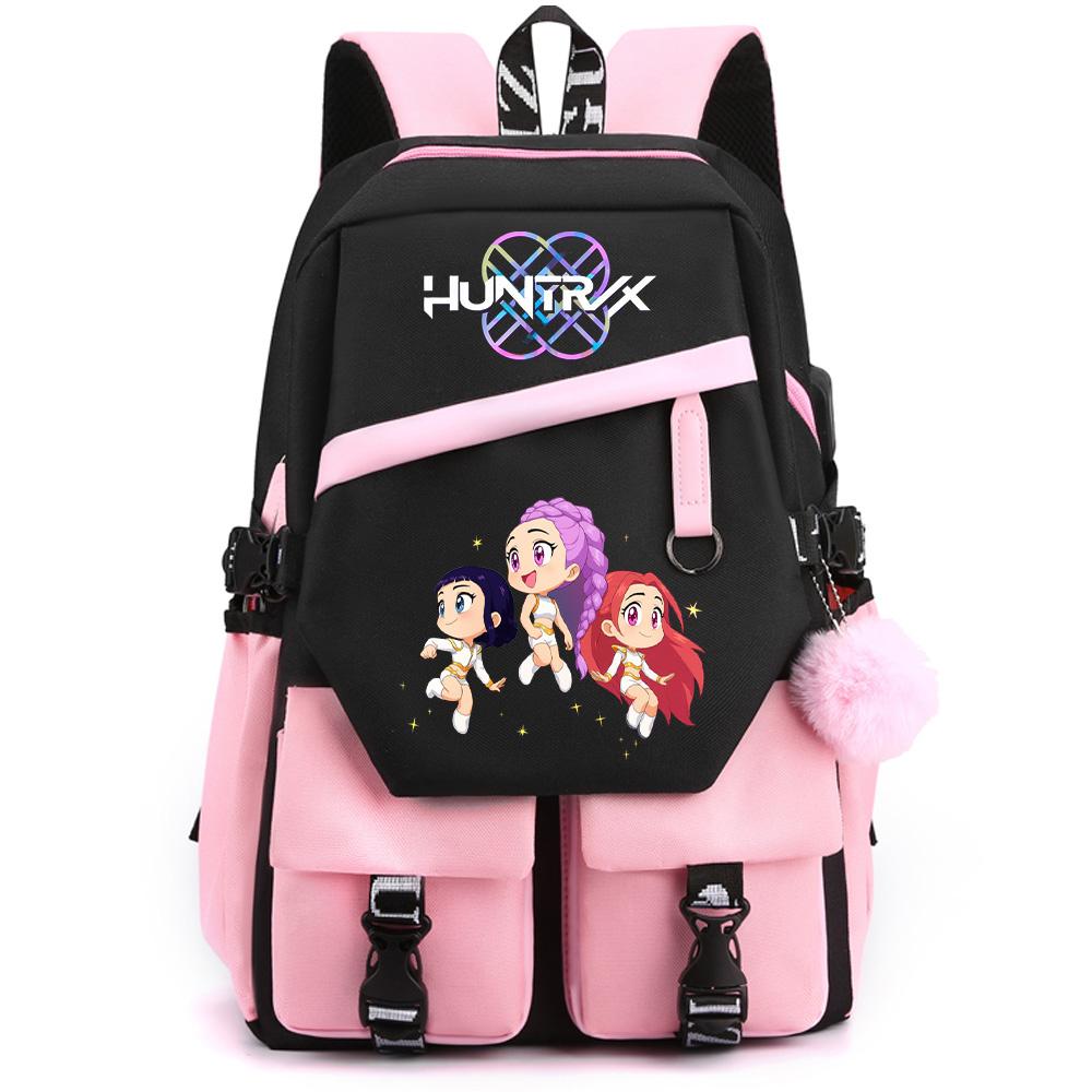 Cartoon K-pop Demon Hunters Printed Large Capacity Backpack for Teenger Student Girl Boy Back To School Bookbag Women Waterproof Travel Bag Kid Gift
