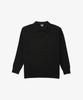 STCO Open Collar Solid Knit Black (Oversized)_Sktua02Osb