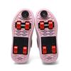 Kid's Luminous Sneakers Led Light Shoes Children's /Boys /Girls USB Charging Glowing Wheels Parkour Roller Skate Shoes