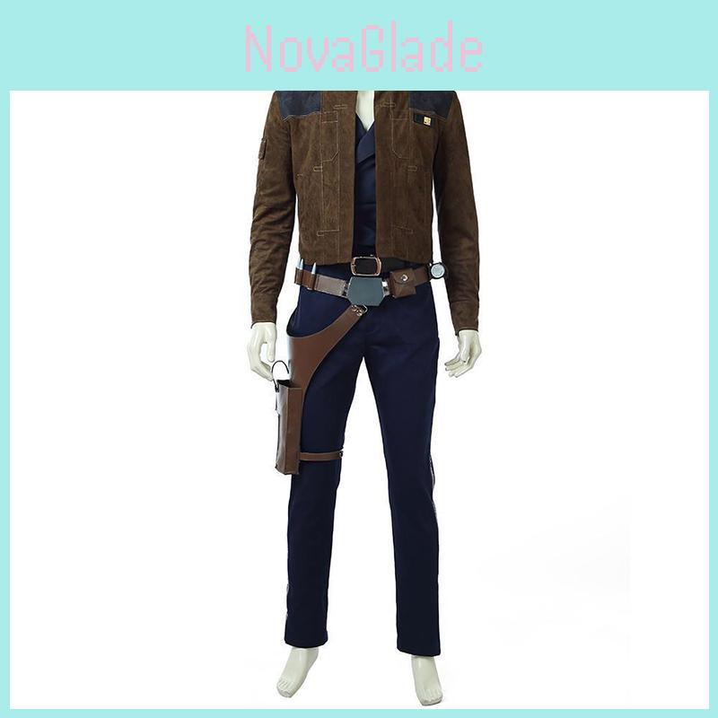 New Movie Solo A Star Wars Story Cosplay Costume Men Han Solo Premium Quality Set