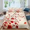 Cherry Blossoms Bedding Set Pink Floral Comforter Cover For Girl Teen Women Petal Flowers Duvet Cover Microfiber Bedspread Cover