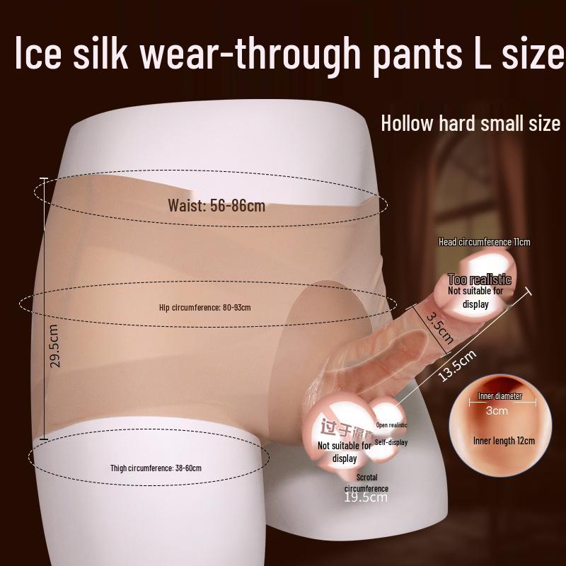 Silicone Realistic Phallus Wearable Panties for Lesbian Lala Toys