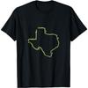 Texas Cactus Map Design for Proud Texans T-Shirt