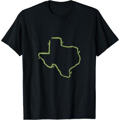 Texas Cactus Map Design for Proud Texans T-Shirt