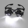 Magnifying Glasses with Light LED Illuminated Eye Loupe Headband Magnifier Jewelry Watch Repair Magnifier Loupe Glasses