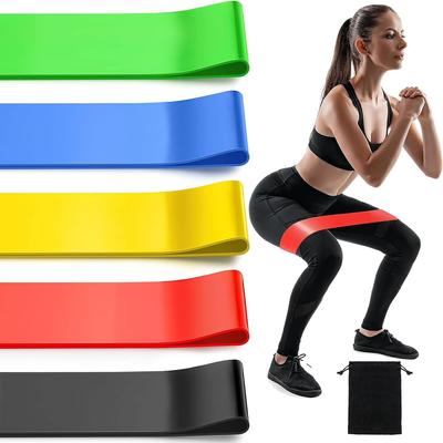 5er-Set TPE Widerstandsbänder Fitness Gummi-Schlaufenbänder Krafttraining Workout Expander Yoga Fitnessstudio-Ausrüstung Elastische Gummi-Schlaufe