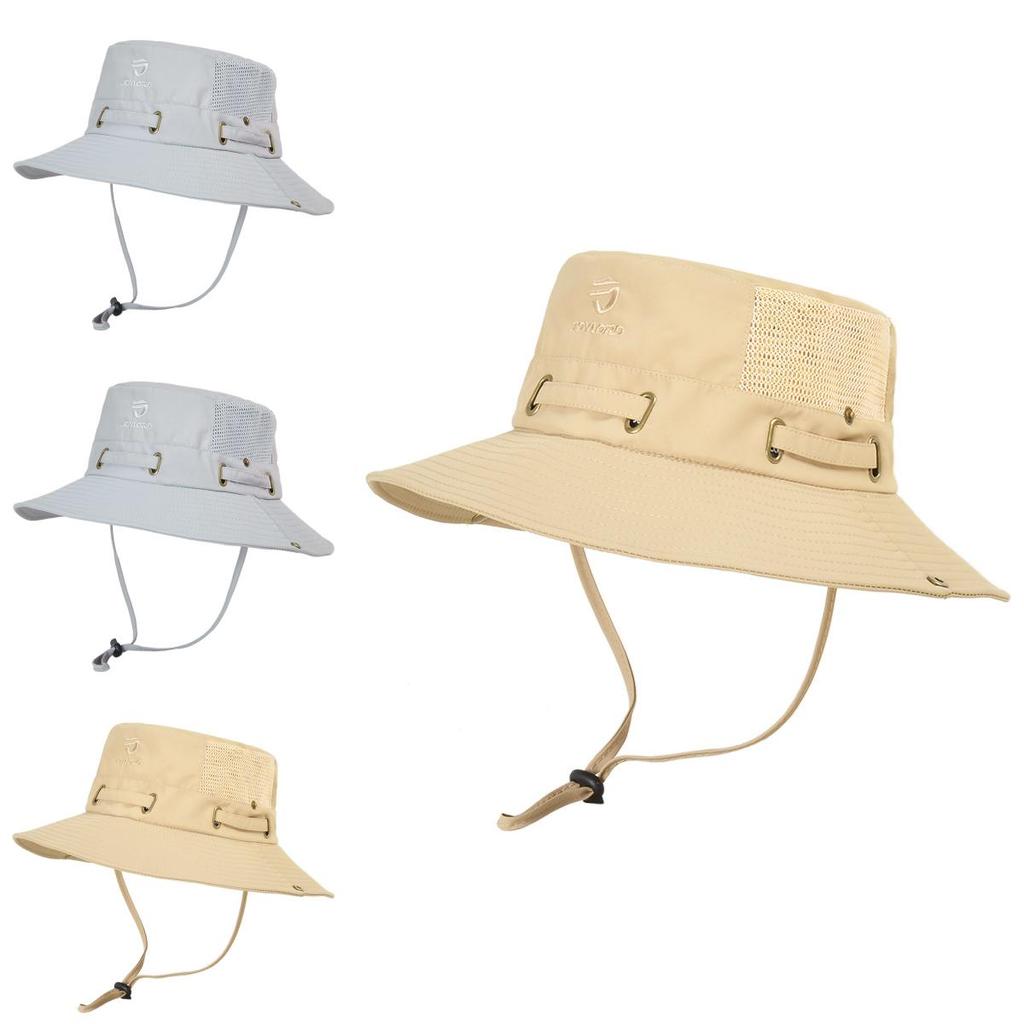 Summer Mesh Breathable Fisherman Hat With Wide Brim Sun Protection For Outdoor Fishing And Hiking