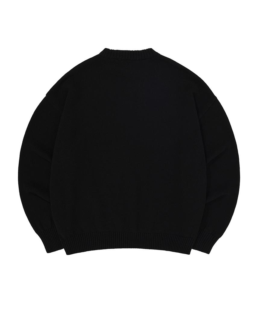 Opeunyadeu(Owai) Planitary Orbit Logo Knit - Black