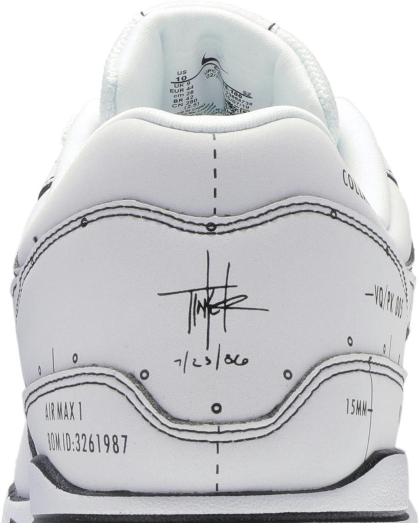 CJ4286-100 NIKE AIR MAX 1 "TINKER SCHEMATIC WHITE" (Men's)
