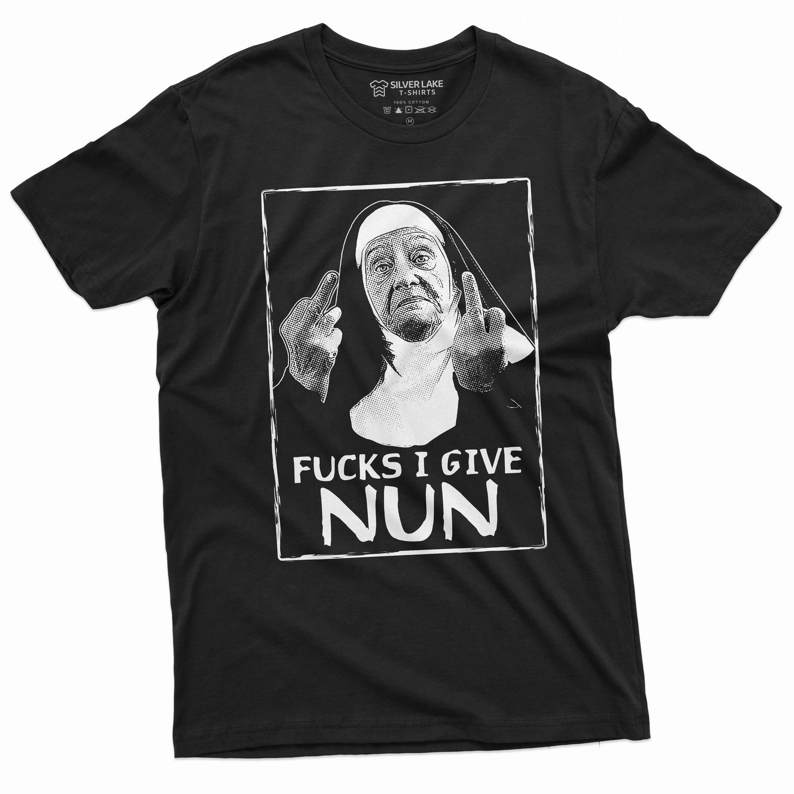 Men s Funny Shirt Nun Shirt F*CKS I Give Nun Shirt Humorous Gifts Unholy Shirt 3XL
