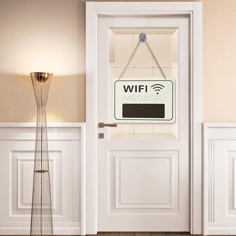 Wanddekoration Langlebiges Holz-WLAN-Passwortschild Kein Strom für Zuhause erforderlich