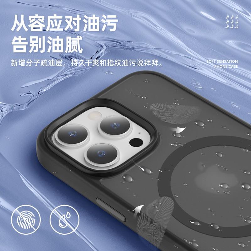 Magnetic Phone Case IPhone 16 15 14 13 Series Matte Skin-Feel Shockproof Protective Cover