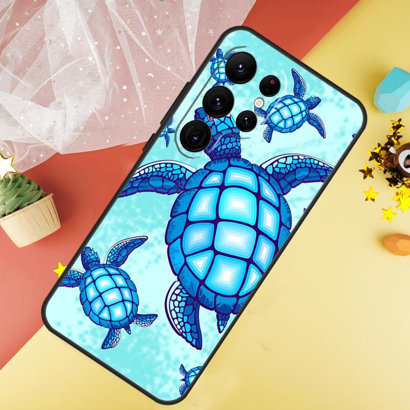 Sea Turtle Phone Case For Samsung Galaxy S25 S26 Ultra S21 S20 S22 S23 Ultra S10 Plus S24 FE Cover Coque