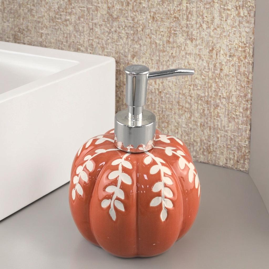 460ml Creative Halloween Ceramic Pumpkin lotion Bottle Hotel Bathroom Ceramic lotion Bottle Separate Bottle Press soap dispenser