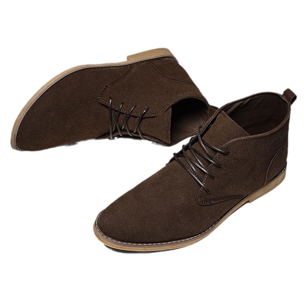 Men's Leather Martin Boots, Large Size 46, Low-Top, Pointed Toe, European and American Style