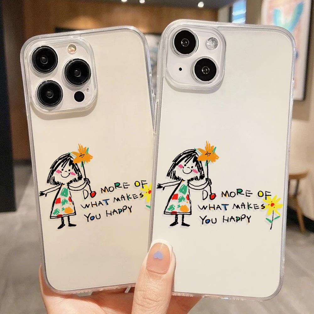 Acrylic Phone Case for iPhone 11 12 13 14 Pro 12 14 16 Pro Max for Samsung A16 A36 A56 S24 FE High-quality Painted Anti-fall Mobile Phone Case