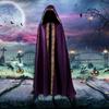 Halloween Death Cloak Loose Comfortable Hooded Death Robe Cloak Meidieval Cape Costume for Adult Cosplay Party Halloween