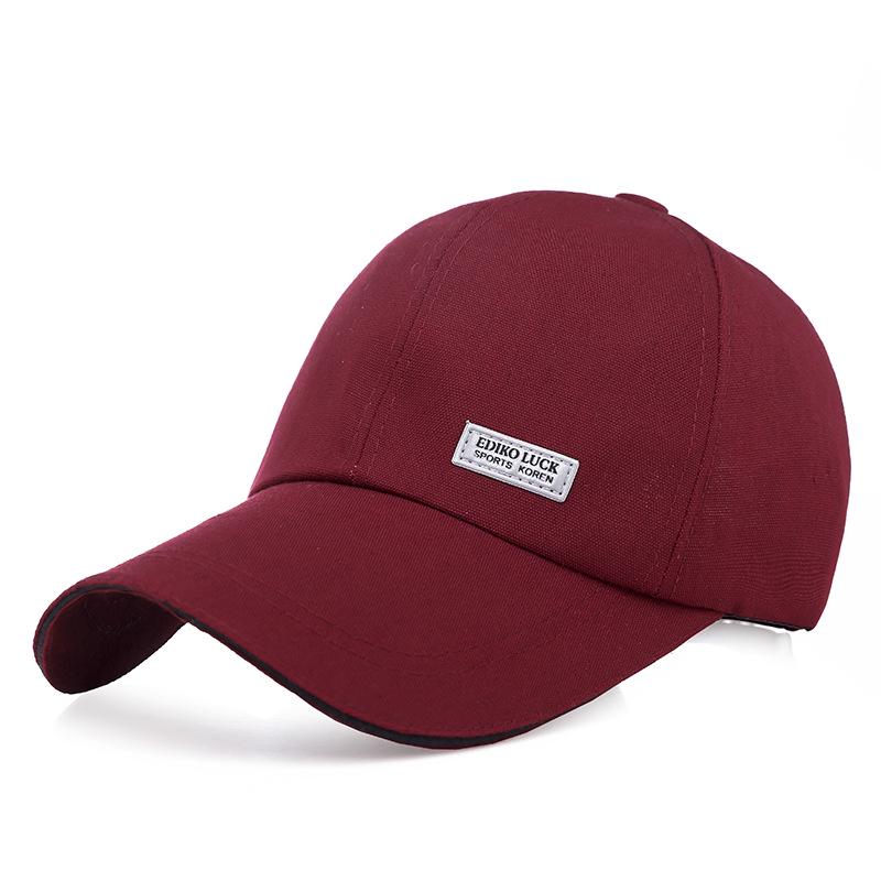 

Baseball Printing Sport Cap Outdoor Breathable Sun Protection Adjustable Hat вина червоного кольору