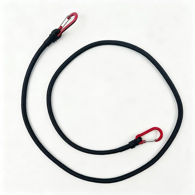 1Pcs Kayak Cycling Luggage Packing Ropes Heavy Duty Bungee Cord Elastic Tie Strap String Carabiner Hooks Camping Accessories