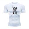 Men's T-shirt Running Sport Compression Jogging Fitness Moisture-Wicking Fashion Tops Tee Quick Dry Gym Casual Running Workouts