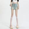 Unique Classic Versatile Youthful Skirt Pants Day High Waist Bustier Skirt Versatile A-line Package Hip Skirt Ladies Summer Fashion Denim Short Skirt