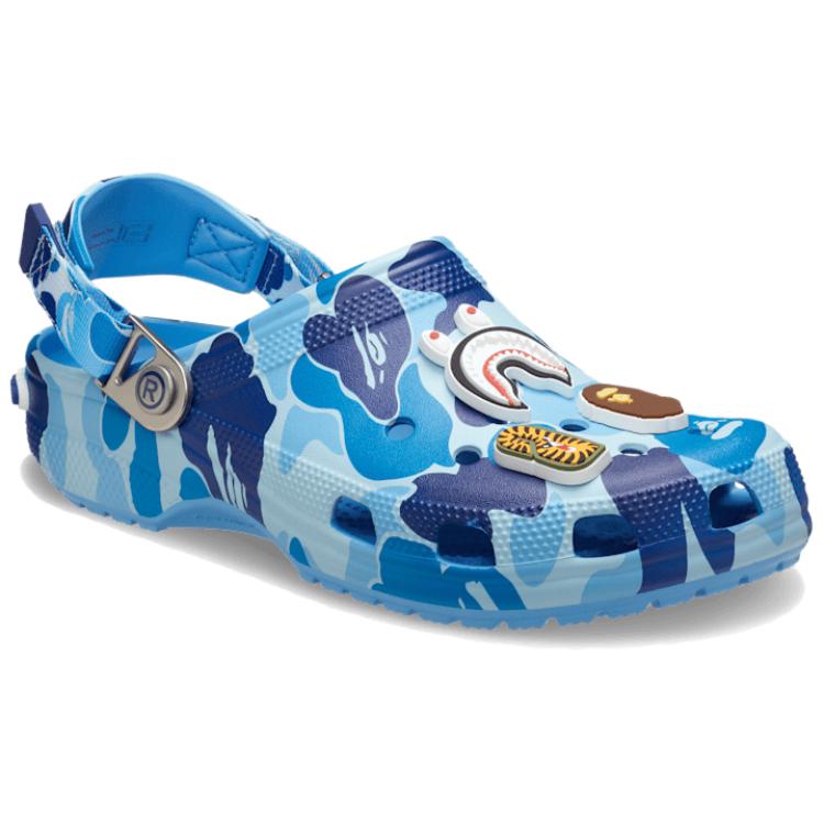 BAPE x Crocs Classic Clog ABC Camo - Bleu Baskets Unisexe 209627-4TB