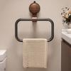 Hanging Towel Rack Suction Cup Design Strong Load-bearing Simple Installation Bathroom Wall Mount Hand Towel Holder